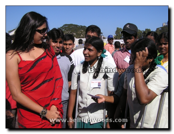 Namitha with Disabled Children Gallery